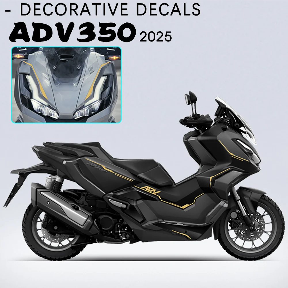 Calcomanías decorativas para motocicleta HONDA ADV350 ADV 350 2025, accesorios 350ADV, Kit completo de pegatinas, pegatina decorativa ADV 350