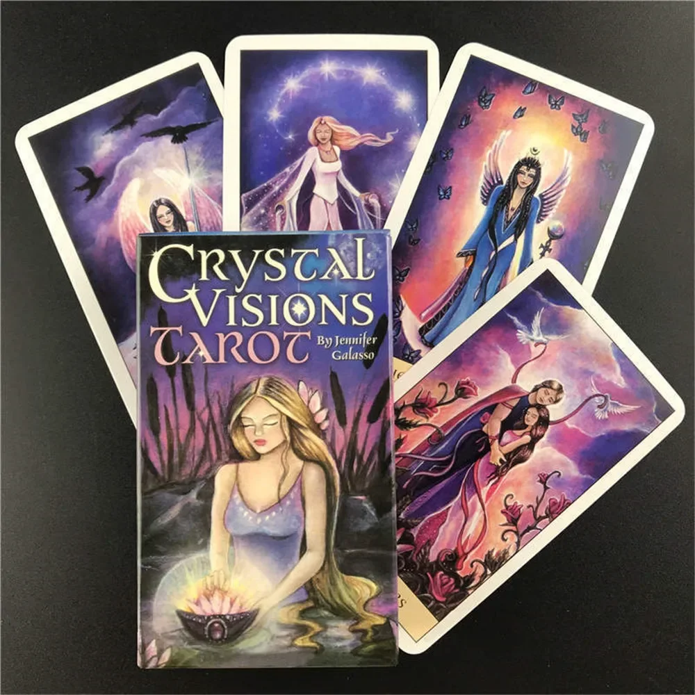 Crystal visions tarocchi A 78 tarocchi Deck giochi da tavolo Party For Adult Children Playing Card Entertainment Table Game