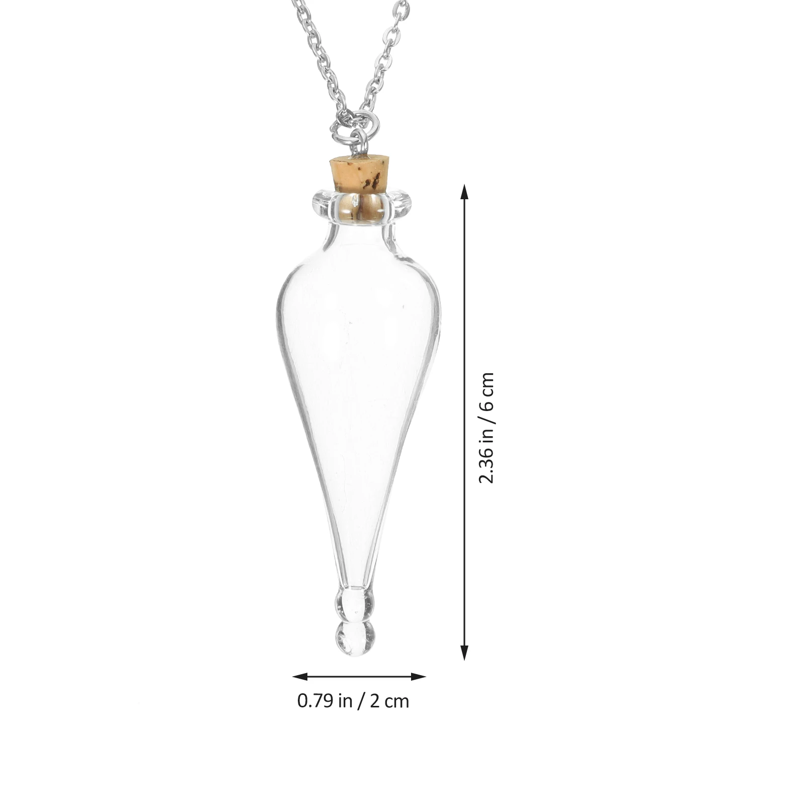 

Potion Bottle Necklace Vial Pendants Small Glass Bottles Necklaces Liquid Mini Wish Miss