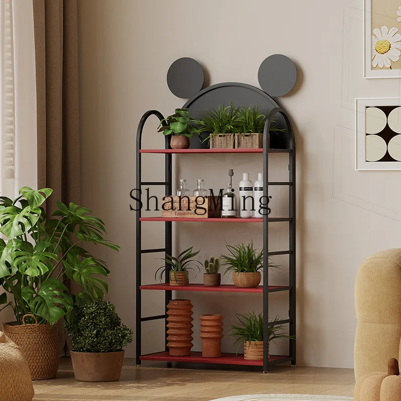 

FG balcony flower rack storage rack indoor succulent rack living room floor-standing wrought iron multi-layer flower shelf