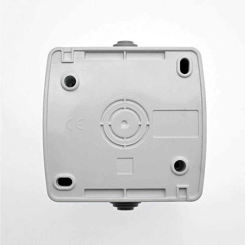 Unità singola con coperchio Presa per unità standard europea standard tedesca Presa per cablaggio impermeabile per alimentatore IP54 montata in superficie