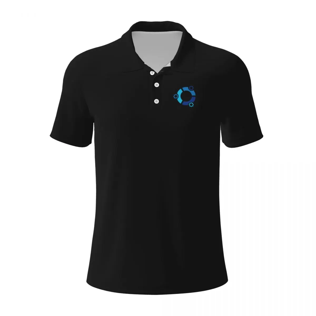 Linux Ubuntu Kubuntu Polo Shirts for Men Casual Solid Color Mens Polos Brand Versatile Clothing