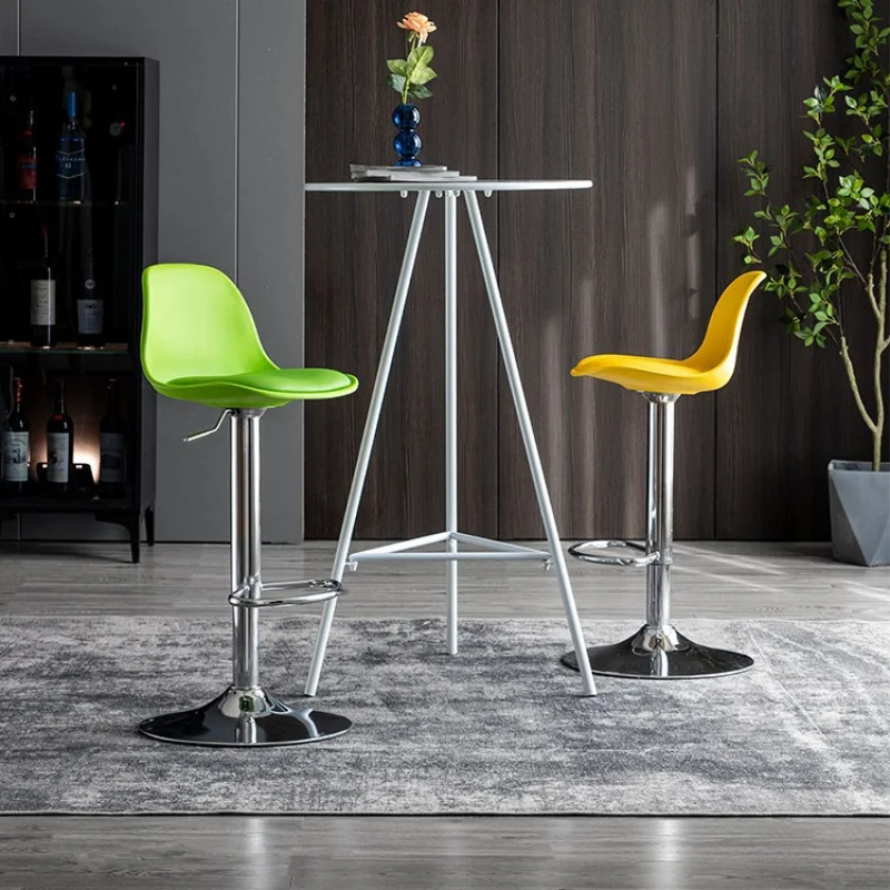 Tabouret haut moderne et minimaliste avec dossier, chaise de levage, réception, caisse, bar, ménage, recommandé