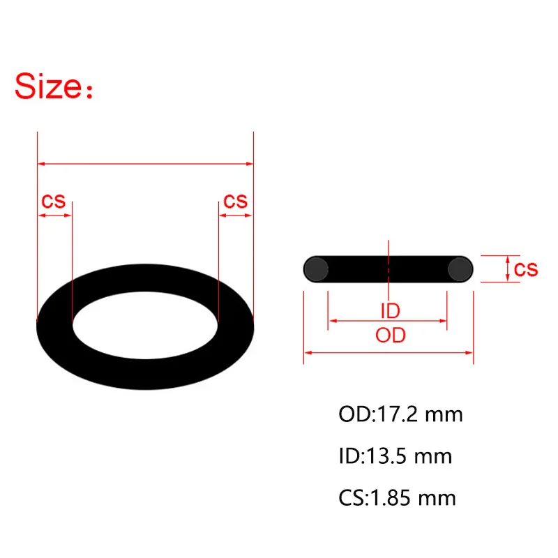 HPA Air Tank Pressure Relief Valve Head Seal G1/2-14 Thread Bigger Seal Polyurethane O-ring Valvula Reguladora Joint Torique