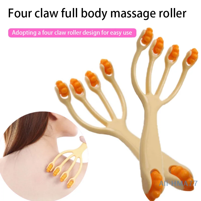 1PCS Five Wheel Ball Point Rolling Manual Massage For Waist Back Neck And Leg Head Massage And Slimming Spa To Release Fascia