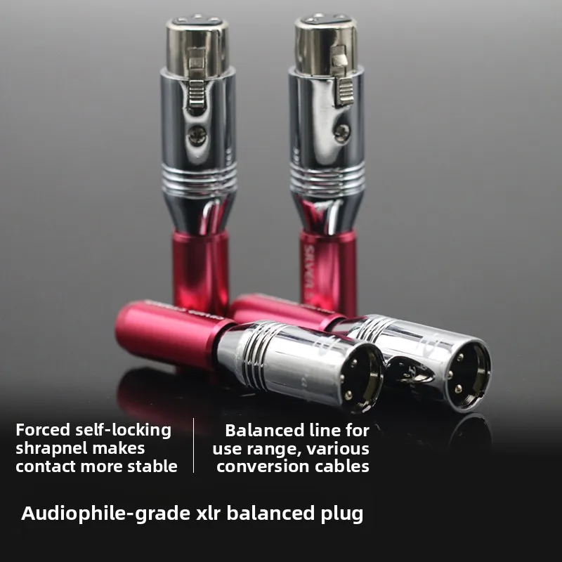 Budweiser PAILICCS XLR balance head Canon plug, fever grade XLR balance plug male and female