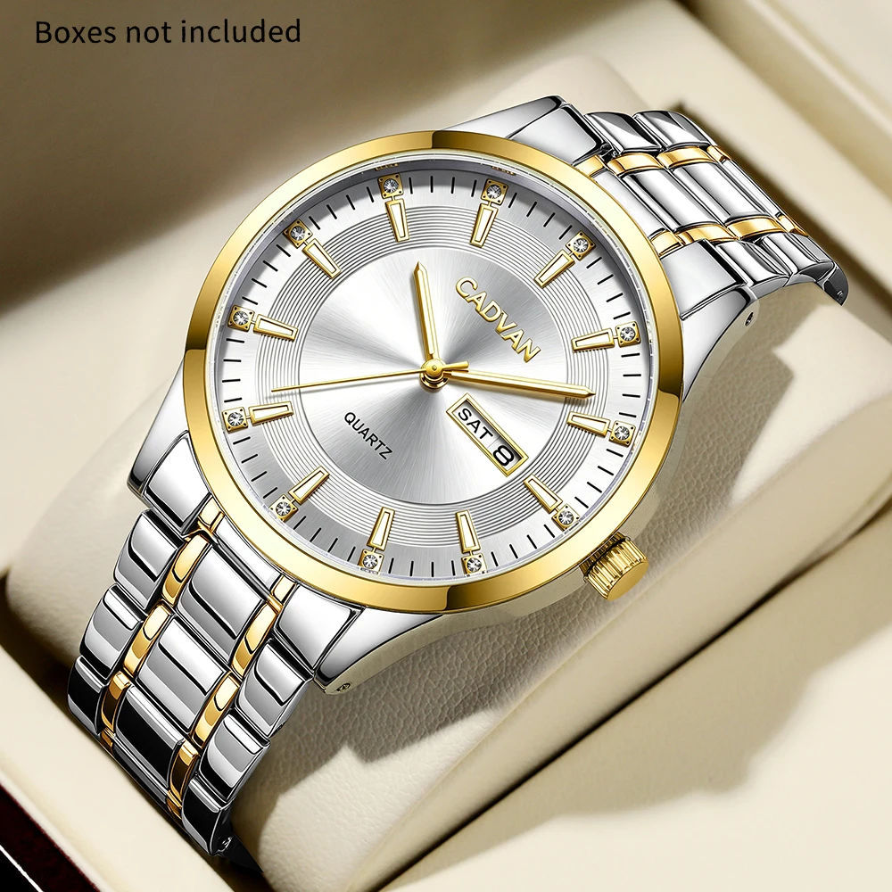 1pc new men's fashionable, luxurious, atmospheric round pointer quartz watch men's timer - daily wear holiday gift