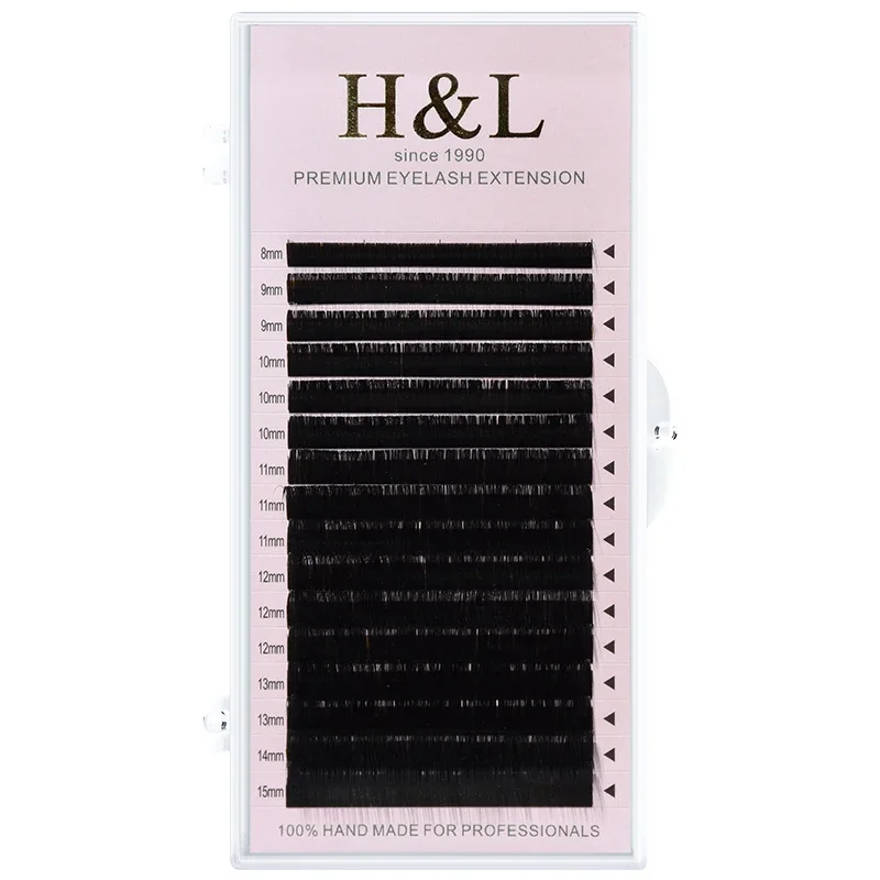 H&L SINCE 1990 Mix 8~15 mm 16 Lines Premium Natural Synthetic Mink Individual Eyelash Extension Makeup Maquiagem Cilios images - 6