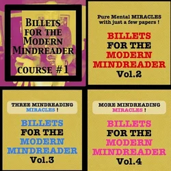 Billets for the Modern Mindreader vol.1-4 by Julien Losa -Magic tricks