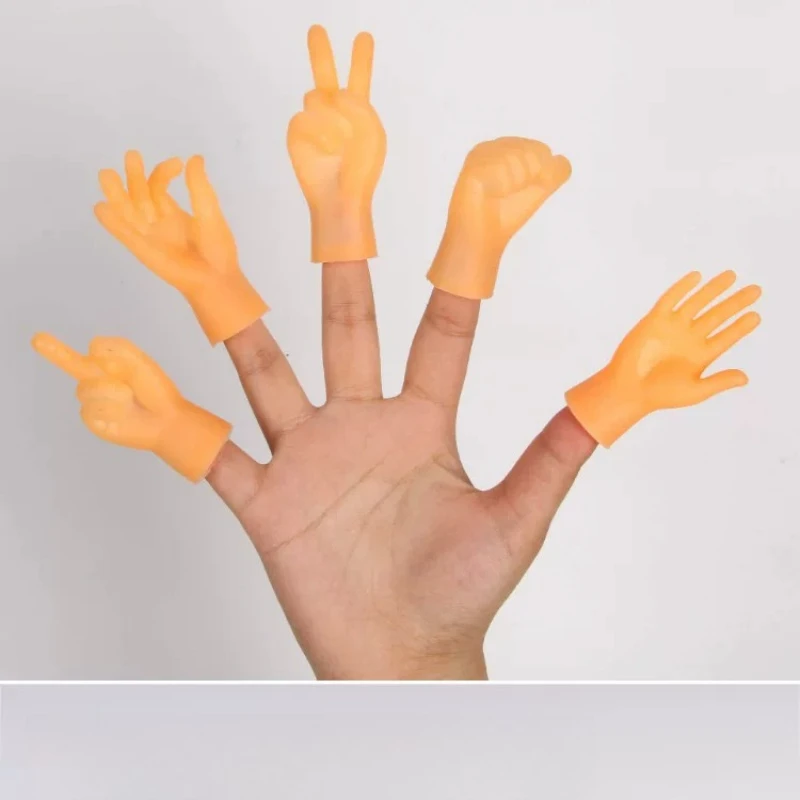 For Adult Use, 4Pcs Mini Rubber Hand Cigarette Holder, Odor‑Blocking Fun Gadget & Desktop Ornament