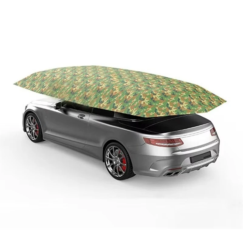 4.2M Outdoor Oxford Cloth Car Sun Awning, Heat Insulation Picnic Canopy Umbrella with Windproof Buckle For Camping
