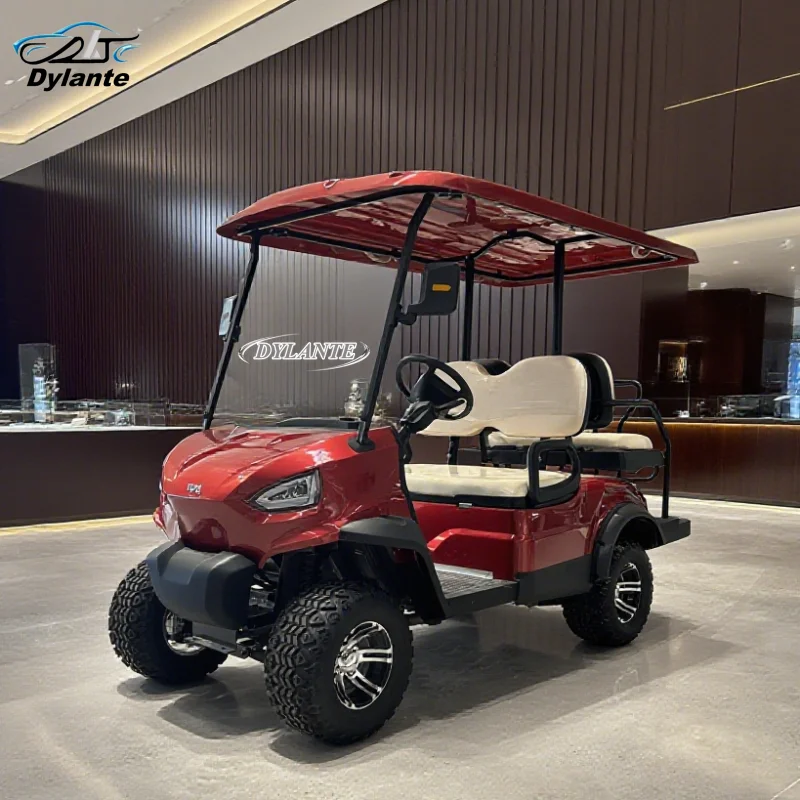 

Customized Club Car 4kw/5kw AC Motor 60V Off-Road Hunting Car Electric Golf Cart With Folding Back Seat