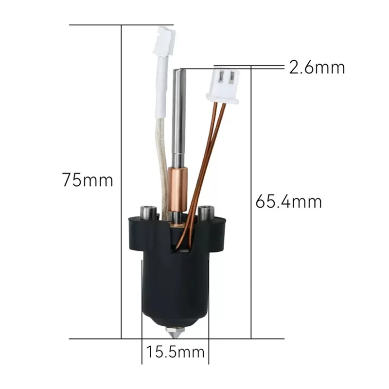 Heating Block Kit 0.4Mm Quick-Swap Integrated Nozzle For Creality K1C K1 MAX 3D Printer Parts-POS