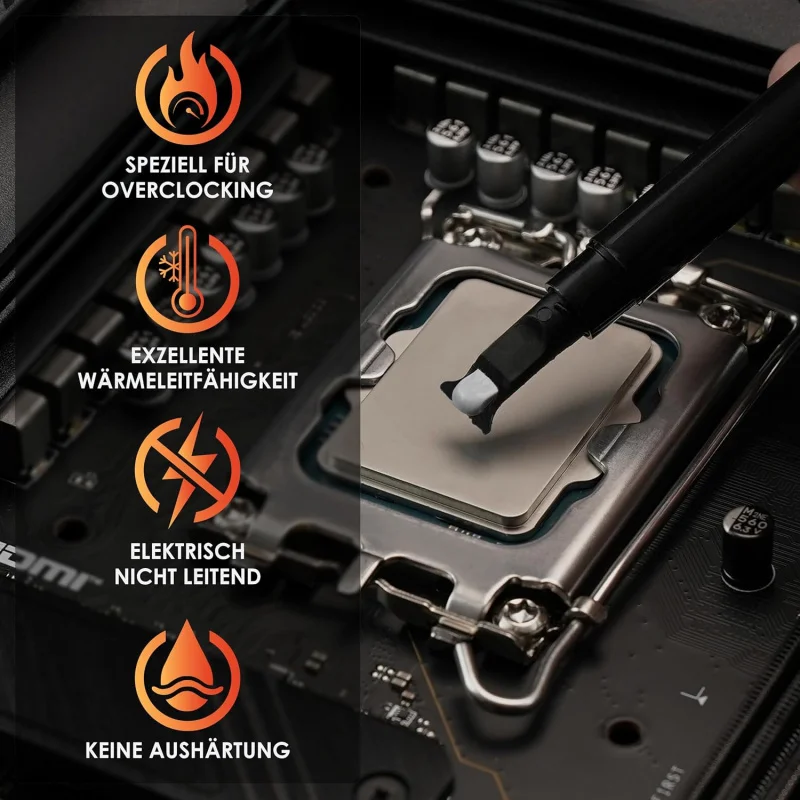 Thermal Grizzly Kryonaut 5.5g High Performance Thermal Compound For Demanding Applications and Overclocked CPUs/GPUs/PS4/Xbox