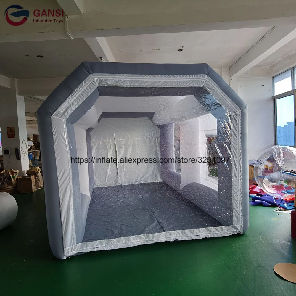 4m Inflatable Spray Booth Tent Portable Inflatable Motorbike Painting Room