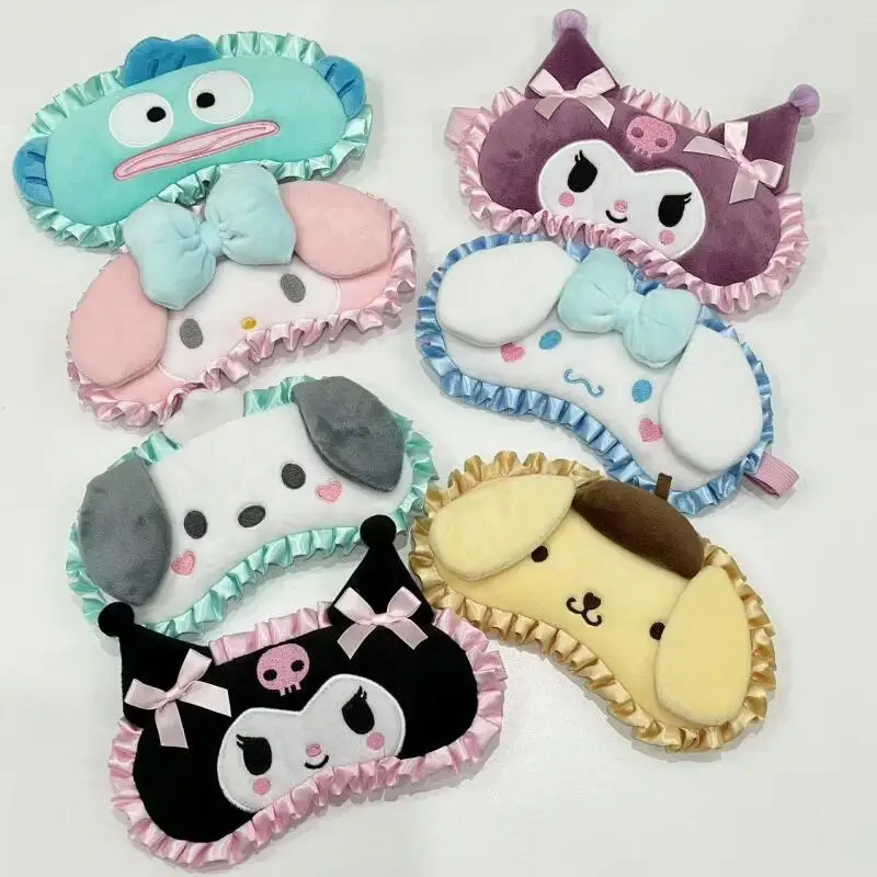 

Kawaii Hello Kittys Eye Mask Cute My Melody Cinnamoroll Kuromi Blackout Sleep Mask Apply Eye Protection Girls Birthday Gift