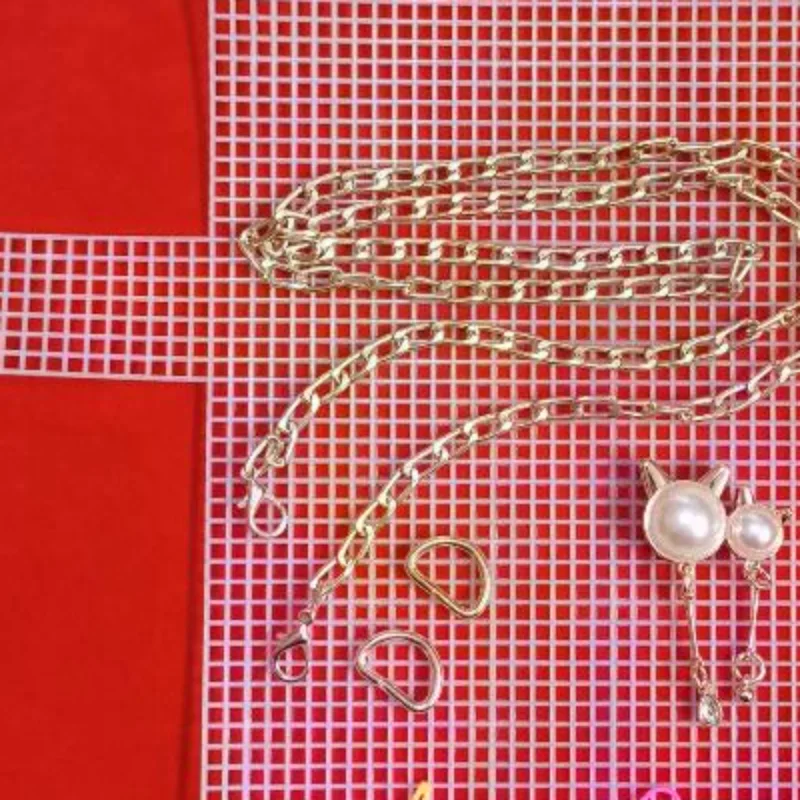 DIY Knitting Crochet Bags Kit Mesh Plastic Canvas Sheets Ribbon Set For DIY Craft Shoulder Bags Accessories Tool With Knitting