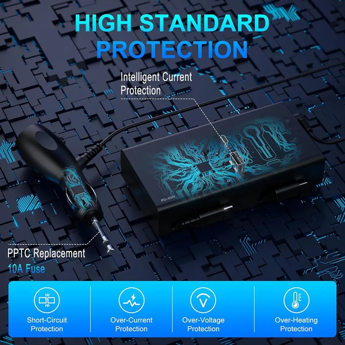 

Автомобильное зарядное устройство A32M для заднего сиденья, выдвижная зарядная станция 5-в-1 для iPhone/Samsung, крепление на подголовник