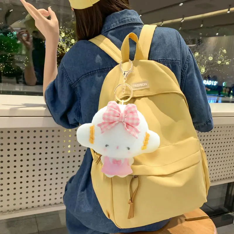 Genuine 12cm Sanrio Cogimyun Plush Toy Cartoon Girl Key Chain Student Backpack Pendant Accessories Children Toys Room Decoration