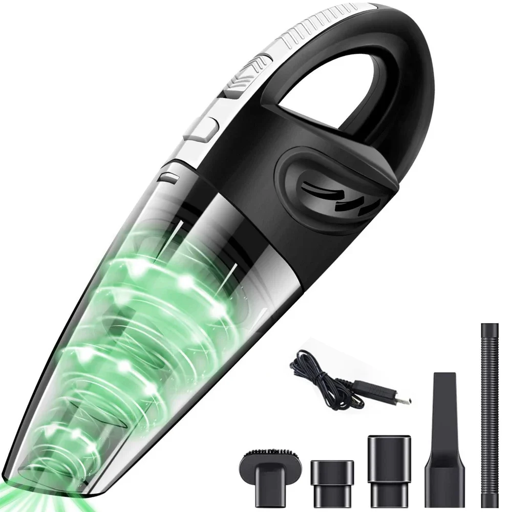 Wireless Vacuum Cleaner USB Charging Portable Cleaning Pet Hair Mini Wet and Dry Handheld Car Vacuum Cleaner Household