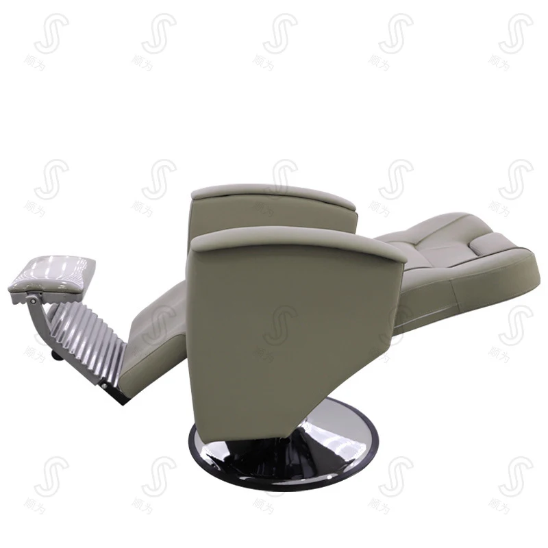 -Border Black Hydraulic Hairdressing , Salon , Adjustable Height, Reclining Barber Chair