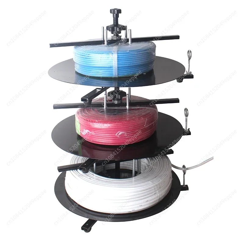 1/2/3/4 Layers Rotary Wires Feeder Tools Wire Pay-off Tray Cable Rotating Disc for Wires Stripping Cutting Machine