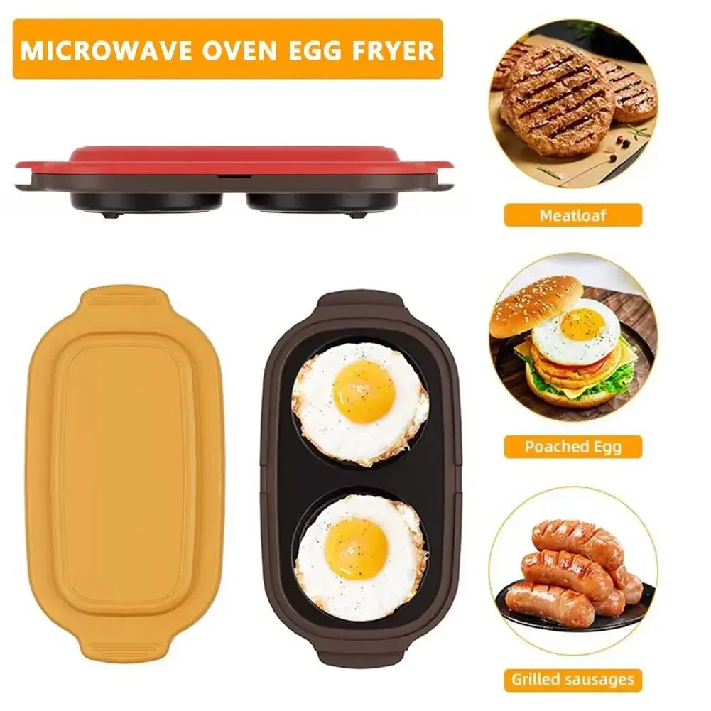 

Multifunctional Microwave Specific Egg Cooker Portable Microwave Oven Instant Egg Fryer Poached Eggs Scrambled Egg Kitchen Tool