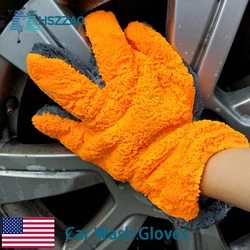 1 Pcs Ultra-Luxury Microfiber Car Wash Gloves Car Cleaning Tool Home use Multi-function Cleaning Brush Detailing