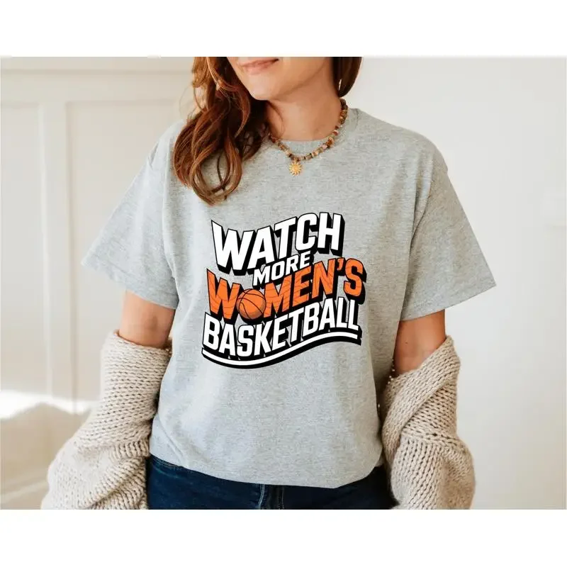 Watch More Women'S Basketball T Shirt Wnba Inspired Fan Girl Power Hoops Female Athlete Sports Support