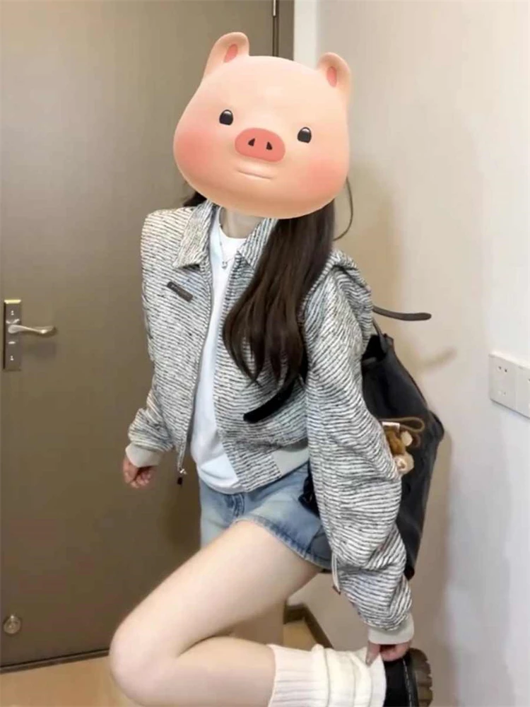 

Новая женская укороченная куртка 2026 года: универсальный дизайн, стиль «Маленький аромат», модная верхняя одежда, женский топ