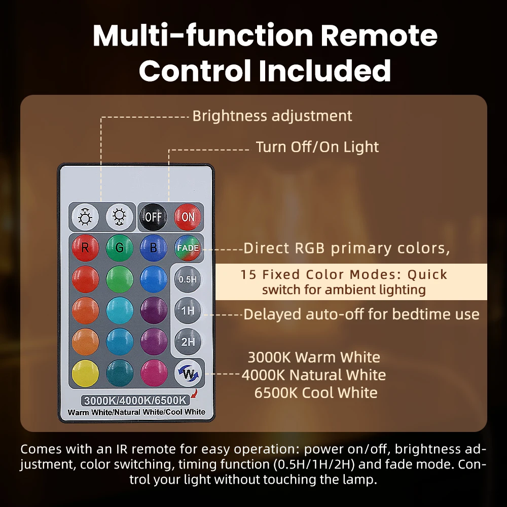 Latest Upgrade kit001 For Bambu Lab LED Lamp Kit 001 3D Printer Rechargeable LED Light with Remote Control, DIY Model Accessory