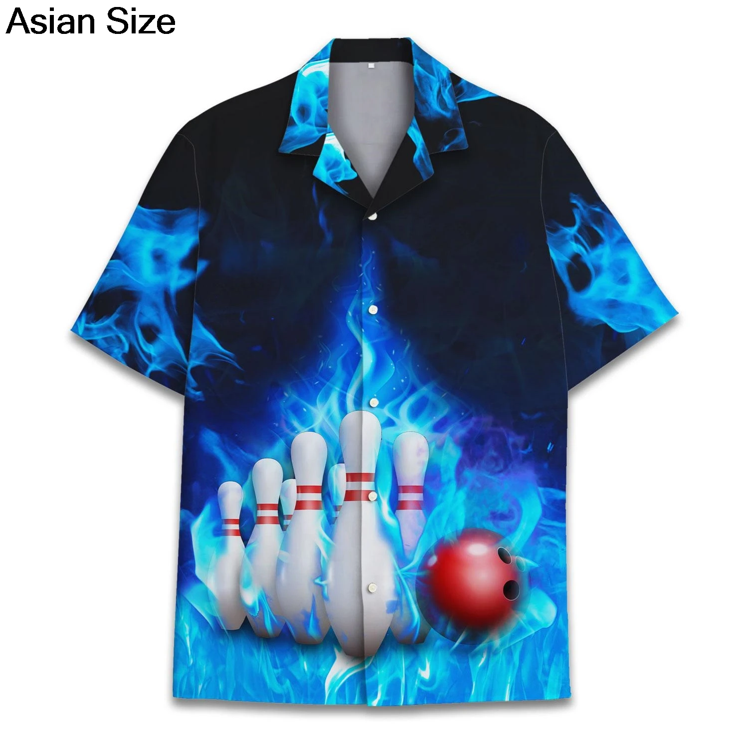 Personalized Retro Bowling Hawaiian Shirt, Custom Name Button Down Shirt, Matching Bowling Team Shirt, Bowler Lover Gift Shirts