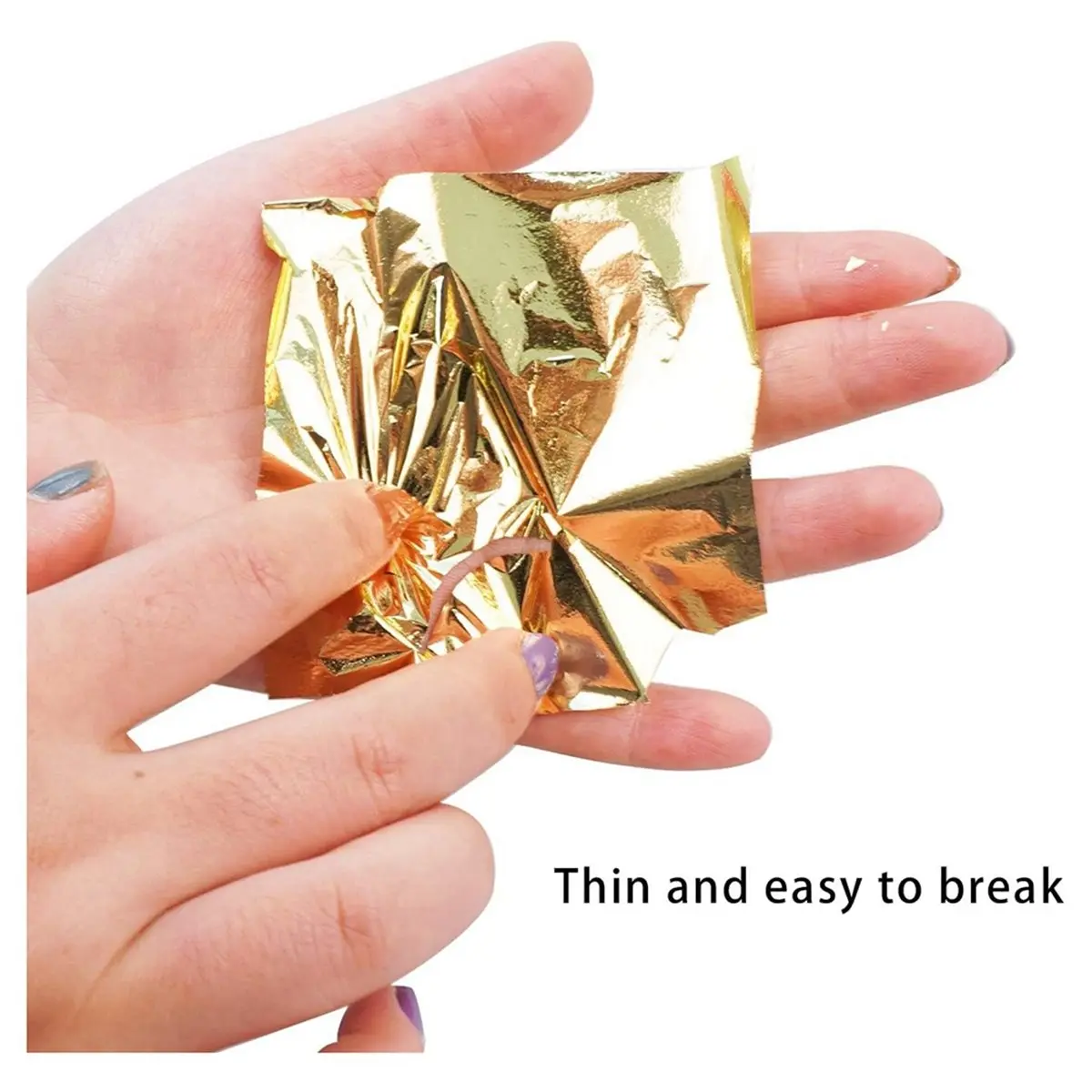 【2026 TOP Global】▼△◑400 Pieces Sheets 5.5 X 5.5 in, Imitation Gold & Silver Leaf Paper, Multi-Color for DIY Arts Decoration