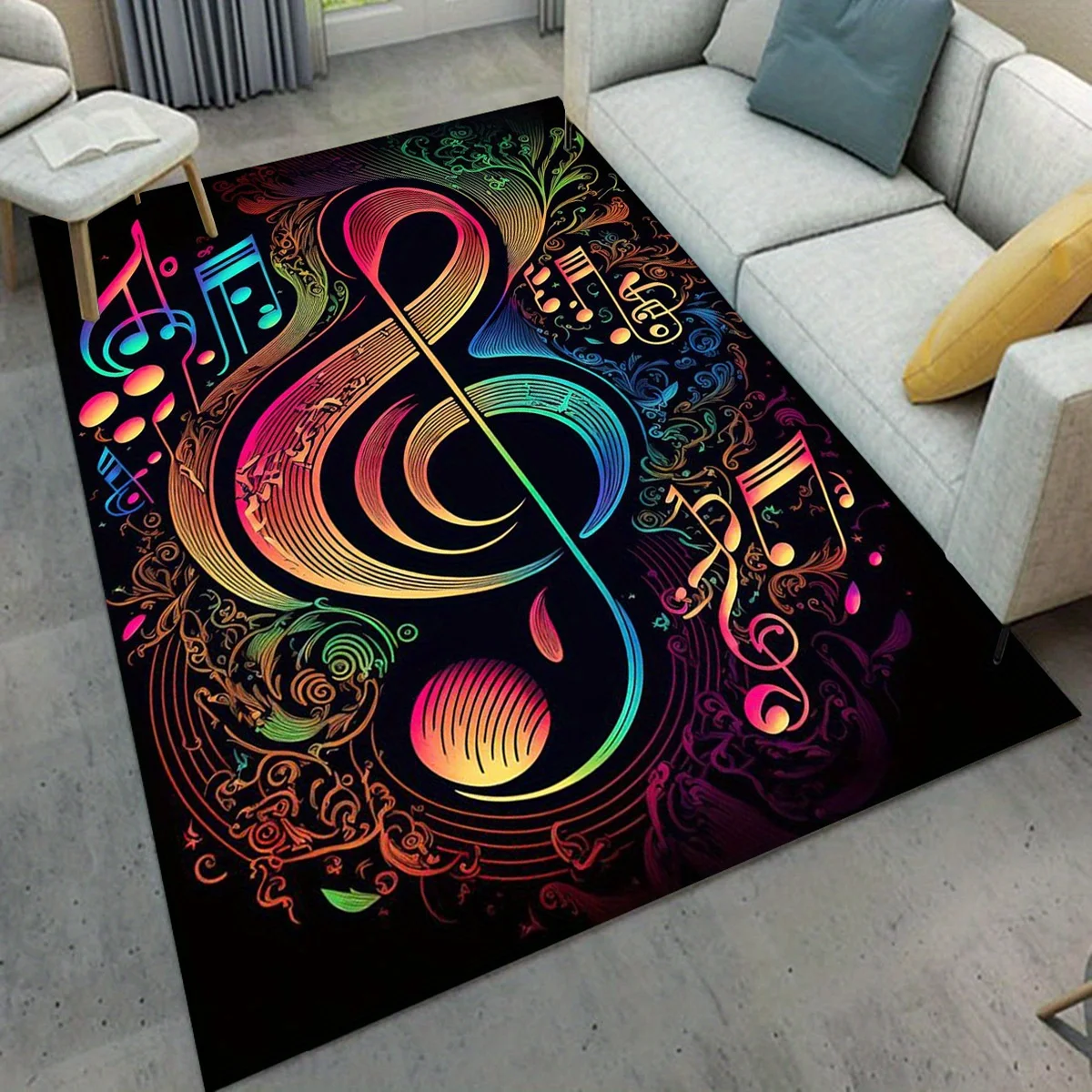 Musical Notes Non-Slip Floor M - Home Toilet Bathroom Design recension och pris
