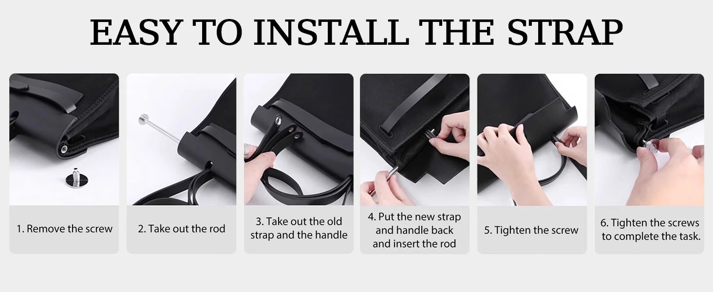 Genuine Leather Replacement Shoulder Strap for Herbag Zip Handbag Premium Imported Genuine Cowhide Short Replacement Strap