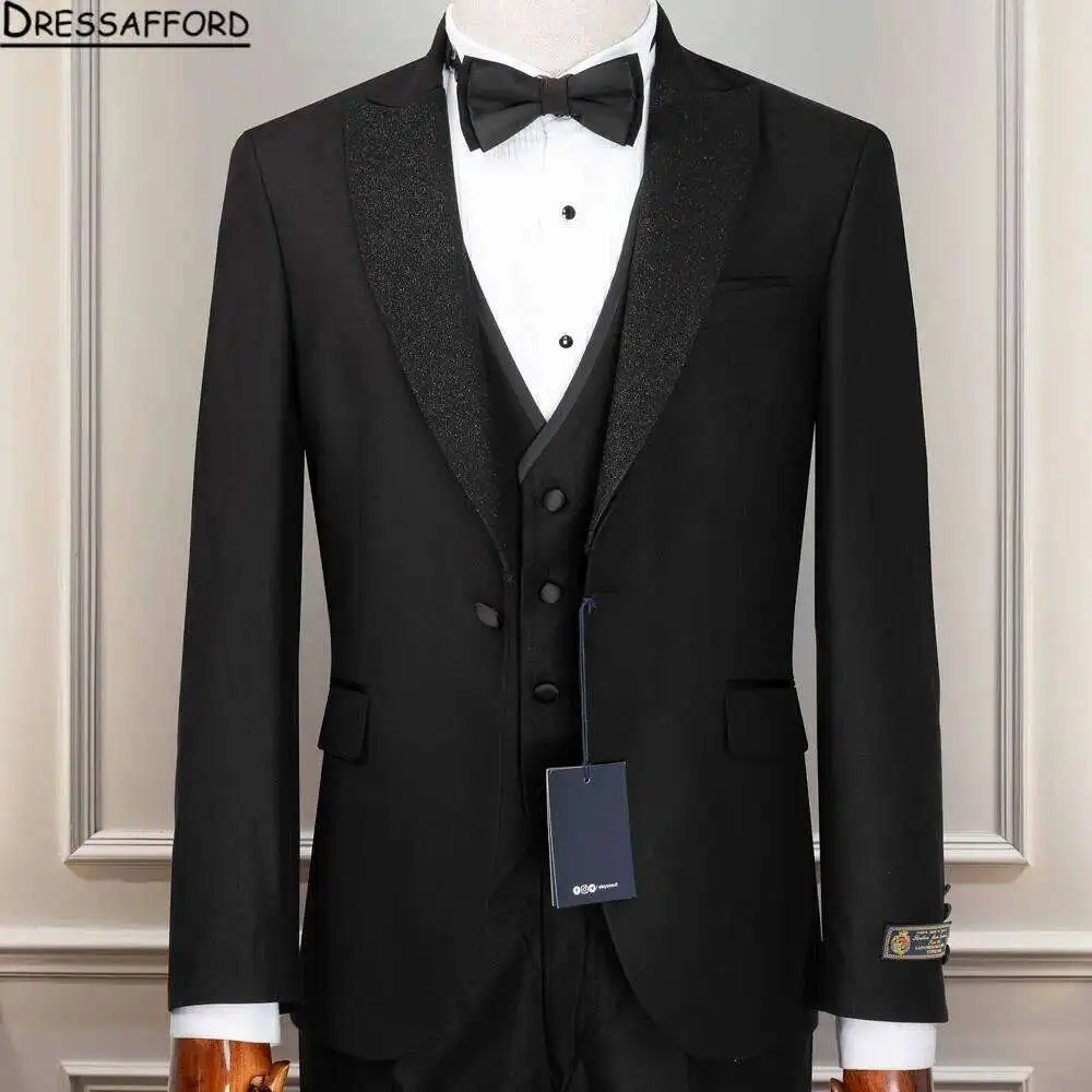2025 Muscular Groom Suits US Sizes 3D Tailored Italian TR For Broad Shoulders Wedding & Business Set With Adjustable Trousers