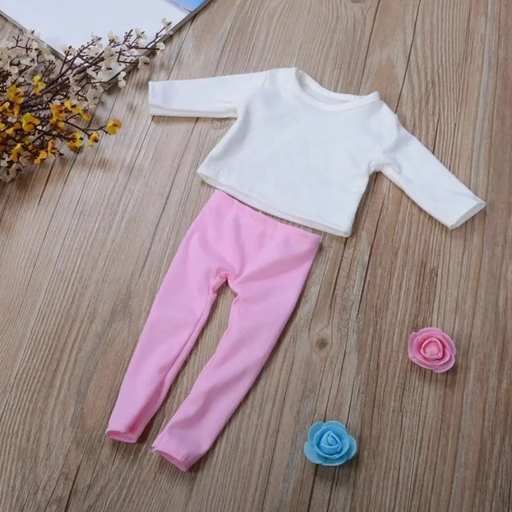 

Pop Clothes Set For 18Inch American&43Cm NewBorn Baby Reborn Doll Clothes Accessories Our Generation Girl's Toys Gift