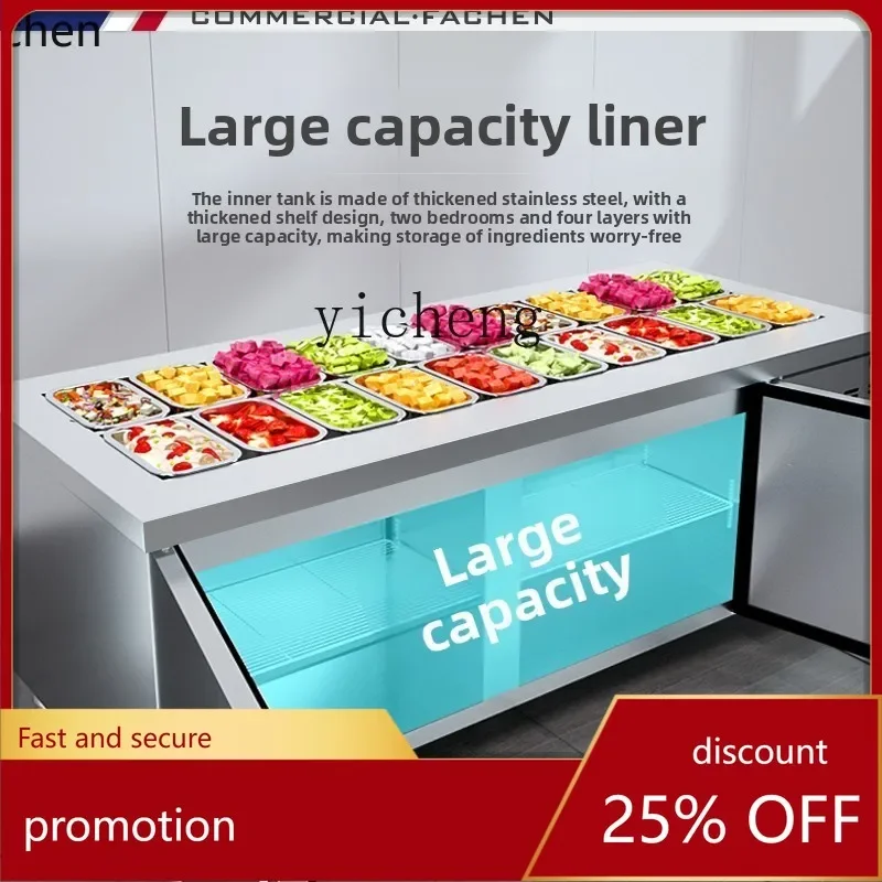 H20- fruit fishing display cabinet seafood ice table display stand commercial spray refrigerated cafeteria