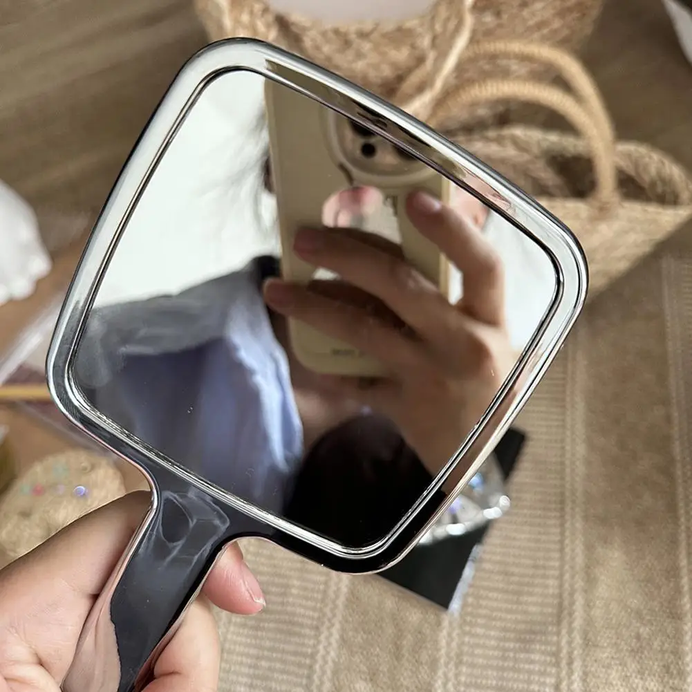 Mini miroir carré en forme de liquide, portable, cosmétique, maquillage, beauté, voyage, bureau, T8u6