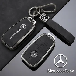 Accessori per custodia chiave remota per auto in lega di zinco per Mercedes Benz Classe ASG GLC CLE CLA GLB GLS W177 W205 W213 W222 X167 AMG