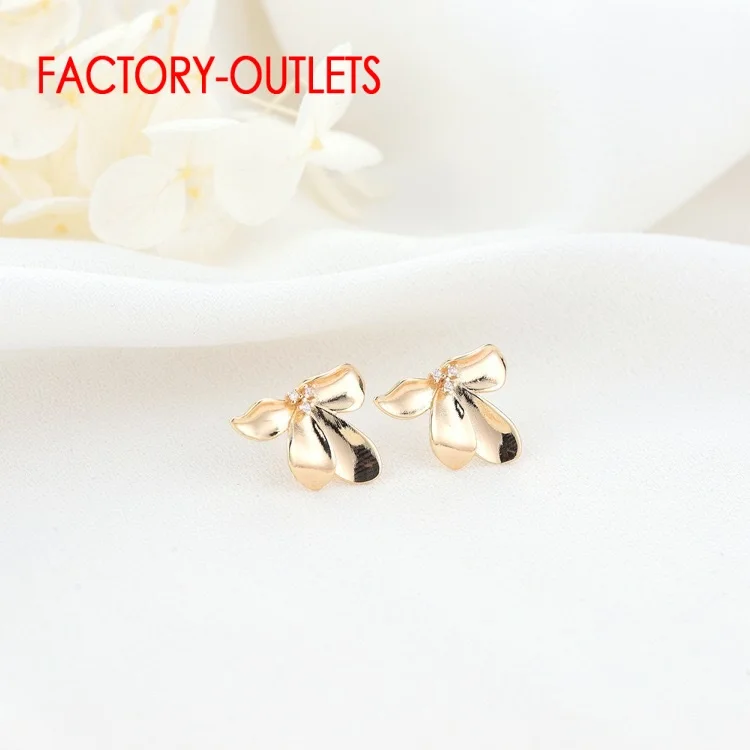 Hot Sale Genuine 925 Sterling Silver Stud Earrings For Women Girls Lovely Pansy Pattern Design Jewelry For Women Girls