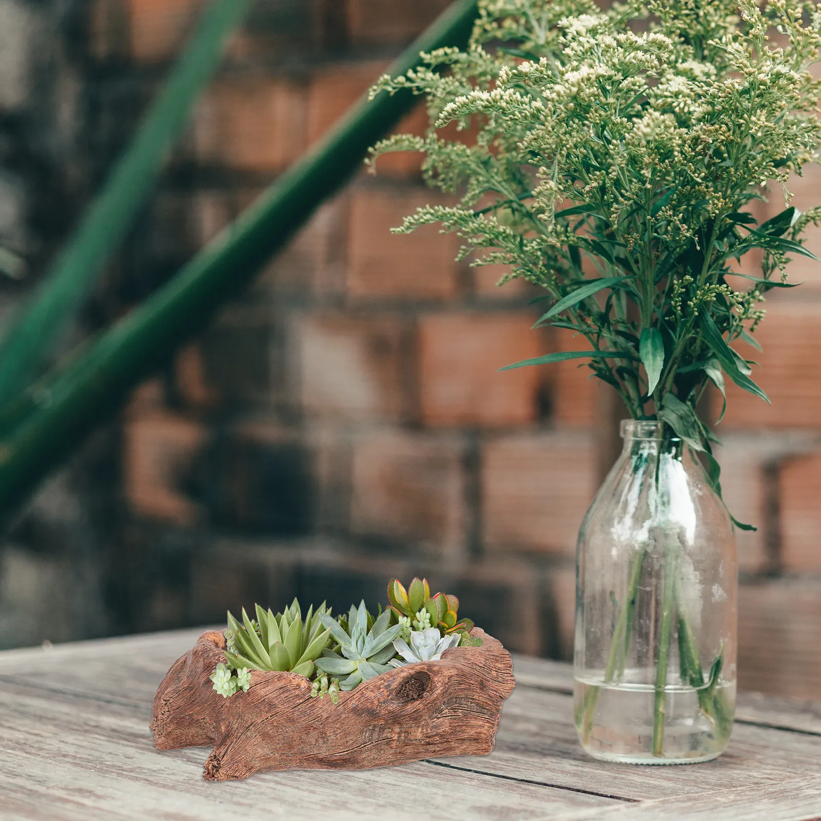 

Креативное настольное украшение: имитация корневой системы, резной деревянный цветочный горшок для суккулентов, кактусов, для дома и балкона