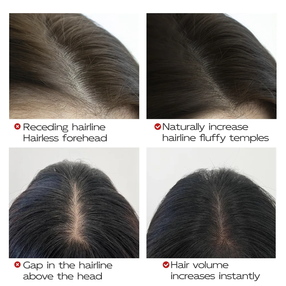 Penna per correttore per linea sottile a doppia testa Penna per sopracciglia Copertura per linea di capelli Impermeabile duraturo Matita per tinture per capelli Penna per tintura per capelli sopracciglio barba