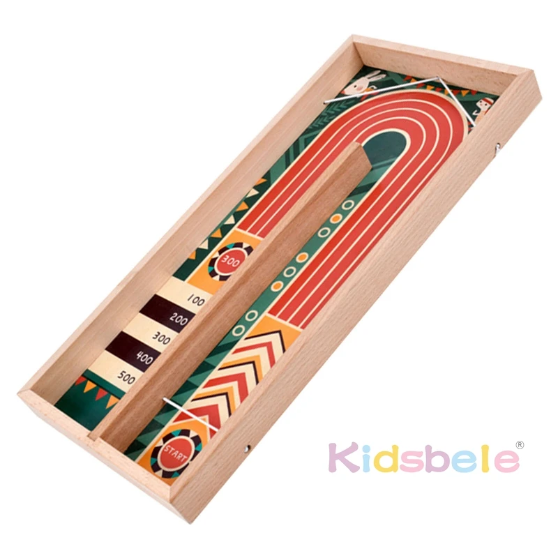 Wooden Board Game Set Toy Disc Battle Table Game Winner Curling Game Ideal For Adult Family Entertainment Interactive Chess Toys