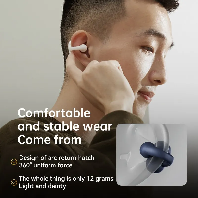 Sanag Z50s Open Ear Air Conduction TWS Earphone Bluetooth Wireless Headphone Panoramic Sound Sports Waterproof Ear Clip Earbuds