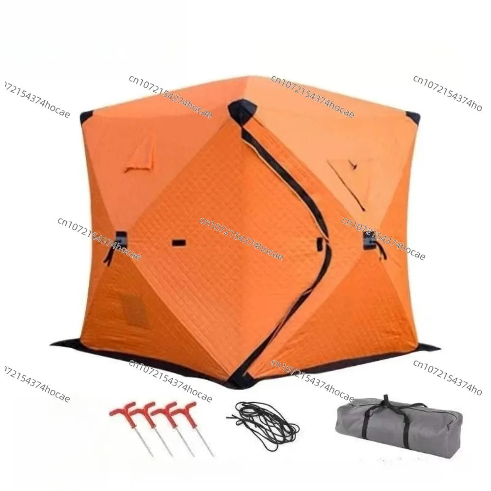 Windproof Cold-Proof Winter Fishing Tent Thick Cotton Camping Equipment for Ice Fishing