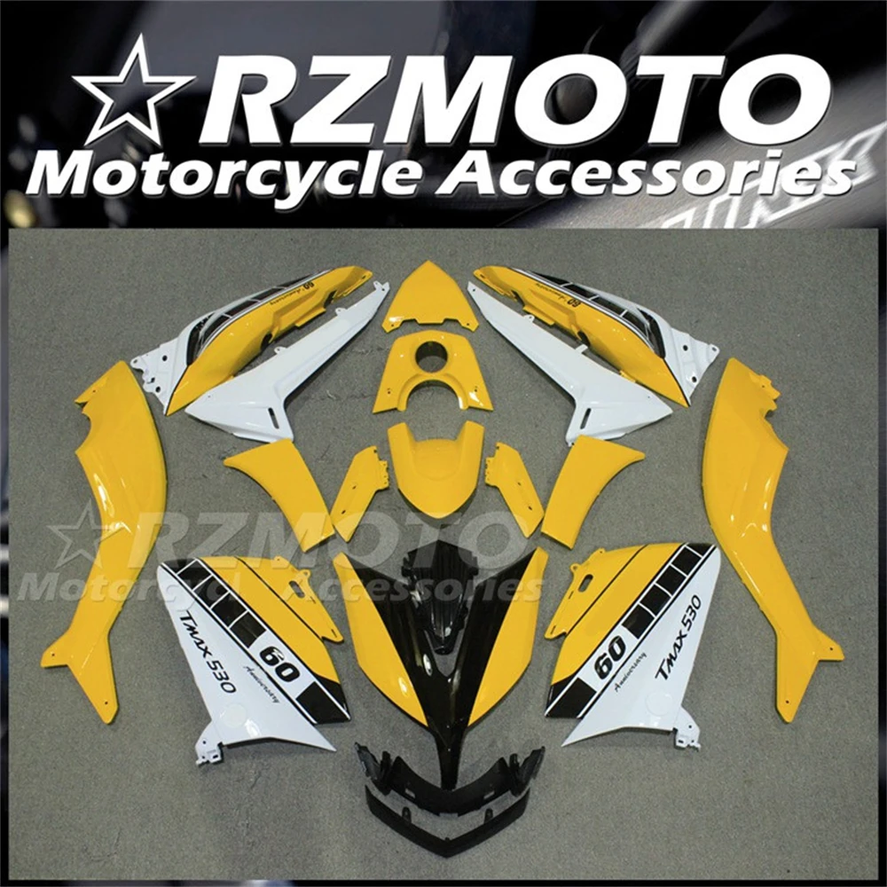 Injection Mold New ABS Whole Fairings Kit Fit for YAMAHA Tmax 530 2015 2016 15 16 Bodywork Set Yellow