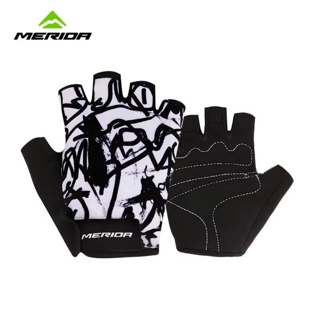 

Bike Half Finger Gloves Anti Slip Anti Sweat Men Women Half Finger Gloves Breathable Anti Shock Sports Gloves Cycling Accessorie
