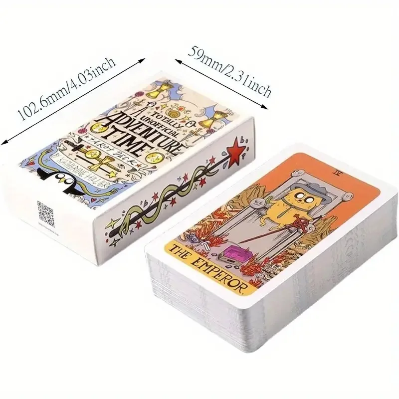 Adventure Time Tarot Cards, Pocket Edition Tarot Cards For Beginners Divination Tools Fortune Telling Game Board Game Cards