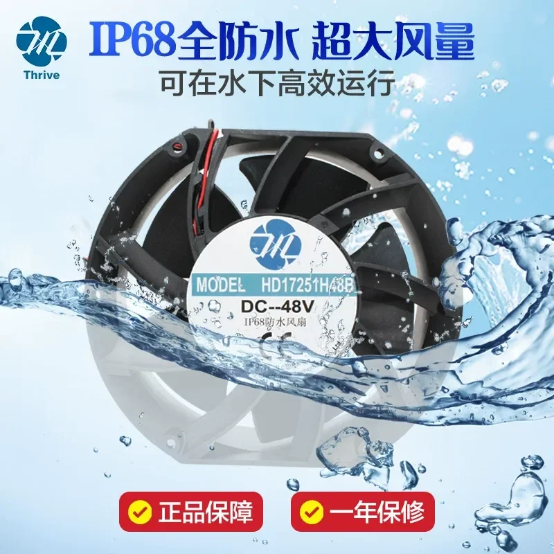 For IP68 waterproof cooling fan 48V 220V 17251 ultrasonic humidifier spray fan ozone machine fan